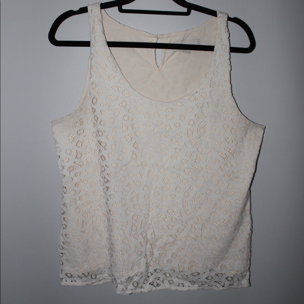 Ann Taylor LOFT Lace Tank Top
